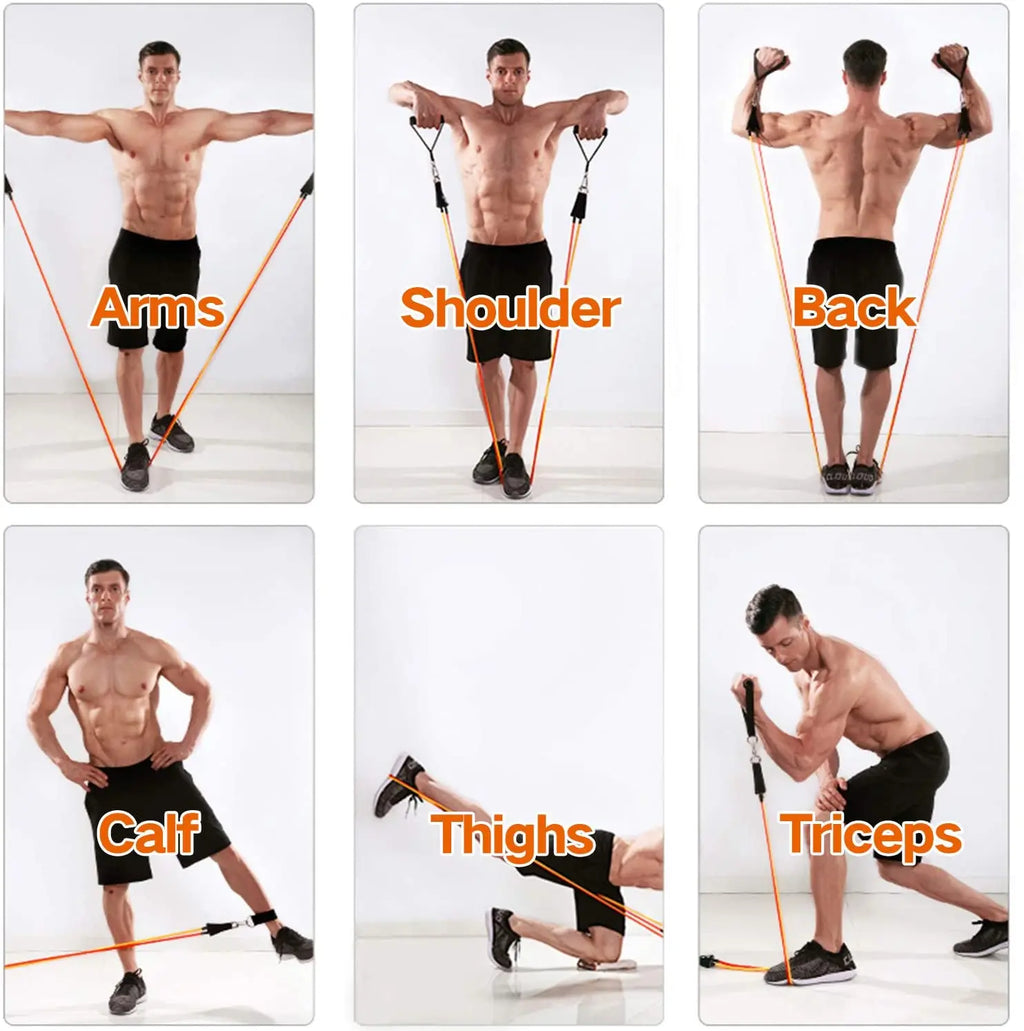 150 lb Resistance Bands Workout Set