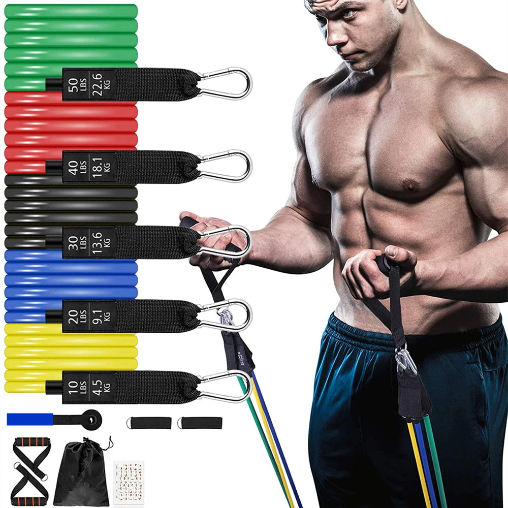 150 lb Resistance Bands Workout Set