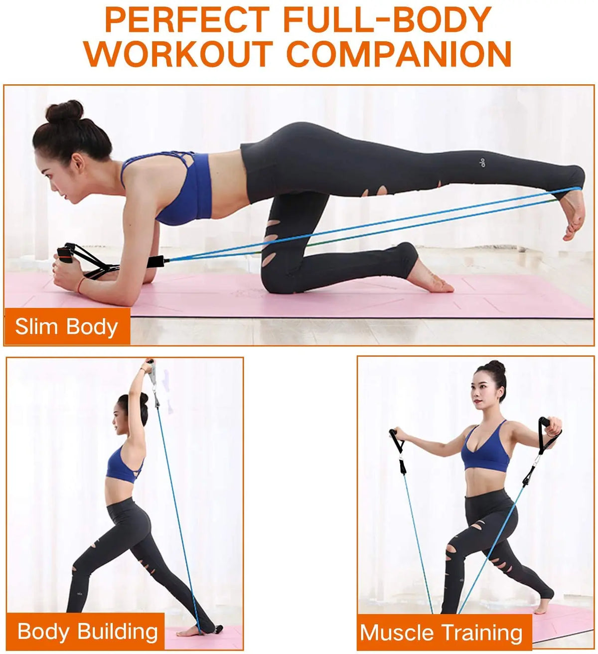 150 lb Resistance Bands Workout Set
