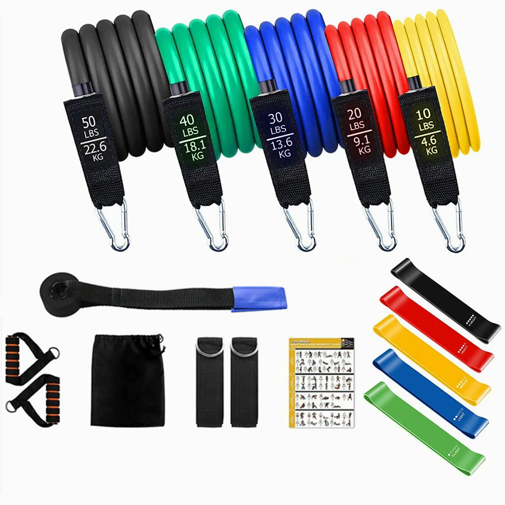 150 lb Resistance Bands Workout Set